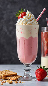 Fresh Lychee Milk Shake