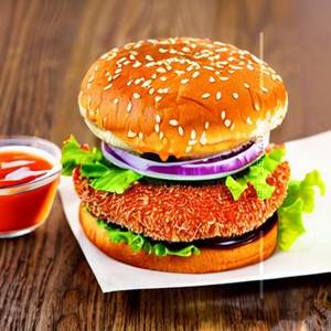 Crispy strips burger