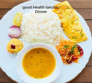 Bengali spacial omelette thali