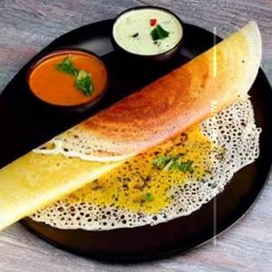 Butter cheese onion dosa