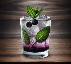 Blackcurrant mocktail