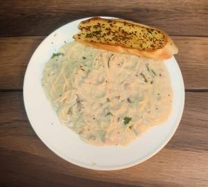 Spaghetti Pasta Veg White Sauce