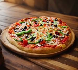 Mix Veg Cheese Pizza (10 Inches) 