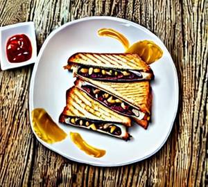 Cheese Chilli Toast Grilled Sandwich