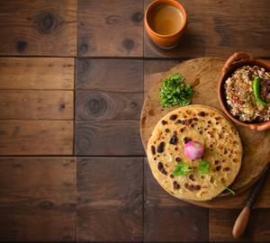 Sattu  Paratha With bharta