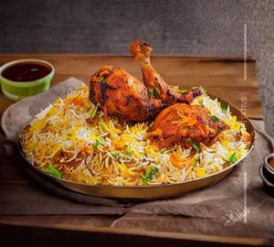 Chicken leg piece biryani