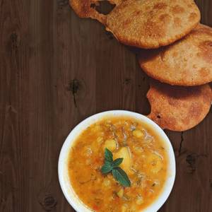 Chole with  Khasta