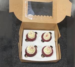 Box Of 4 Red Velvet Cupcakes