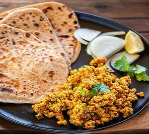 Paneer Bhujji With Plain Paratha(2)