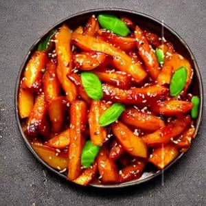 Honey chilli potato