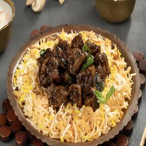 Pepper Mushroom Hyderabadi Biryani