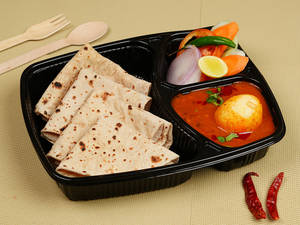 Dhabba Egg Curry & 4 Tawa Paratha Mealbox [3 Cp]