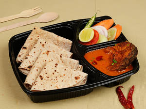 Ruhi Macchi Jhol & 4 Tawa Roti Mealbox [3 Cp]