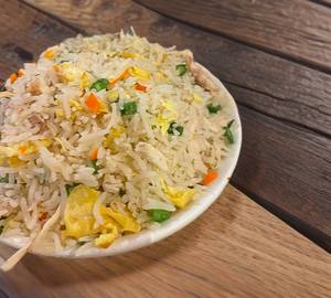 Double egg fried rice[Full] with Raitha