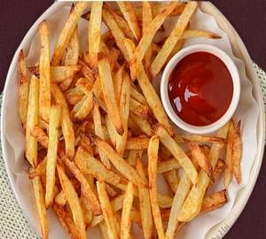 French fries salted