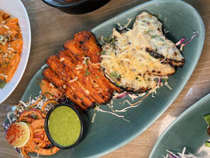 Baby Corn Pineapple Kebab