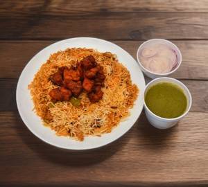 Hyderabadi chicken 65 biryani