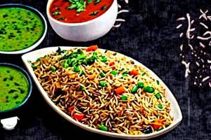 Veg Triple Schezwan Fried Rice