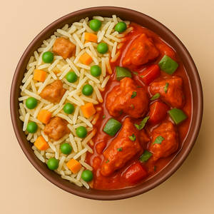 Kadai Chicken Rice Bowl