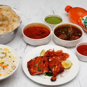 Chilly Chicken Fried Rice+qtr Tanduri Chicken+2 Kp+ Gravy +soft Drinks