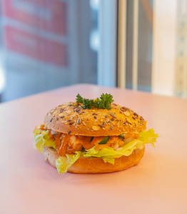 Paprika Paneer Bagel