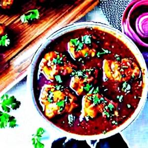 Chicken manchurian semi gravy
