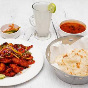 Half Crispy Chicken + 2 Kp+ Gravy+lime Juice