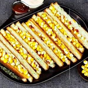 Cheese corn sandwich