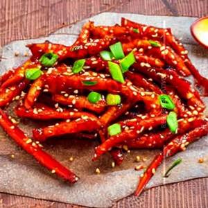 Honey chilli potato