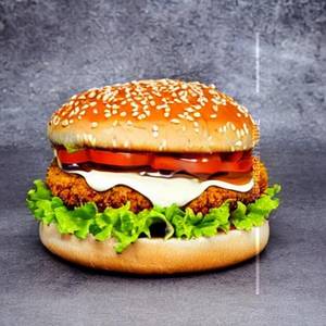 Fiery veg crunchy burger
