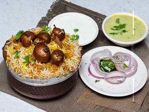Special mushroom biryani