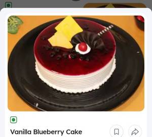 Vanilla bluberry cake