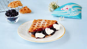Blueberry Cream Cheese Pocket Waffle