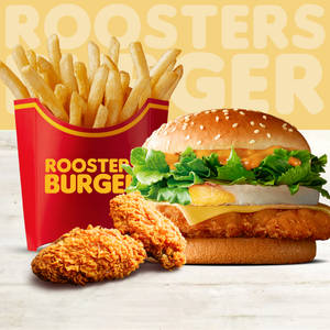 1xchicken Clubhouse+1xfries+2wings