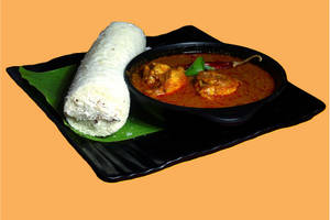 1 Puttu + Chicken Curry