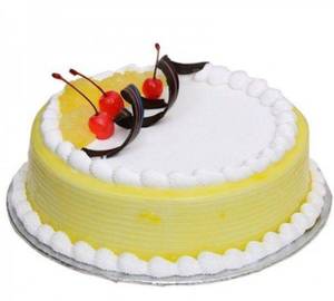 Jelly pineapple cake with candle free