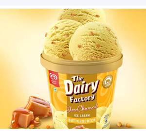 The Dairy Factory Slow Churned Butterscotch Ice Cream Tub, 700ml