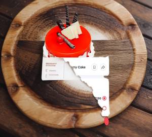 Pinneaple strawerry cake