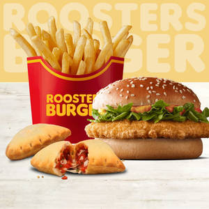 Veg Classic+2pizza Puffs+fries