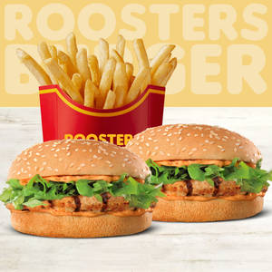 2x Chicken Snacker+1x Fries