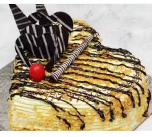 Butterscotch Heart Shape Cake