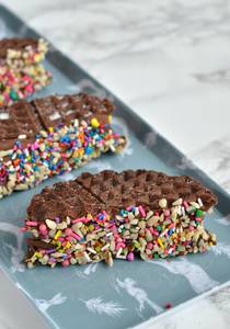 Triple Chocolate Gems Mini Waffle