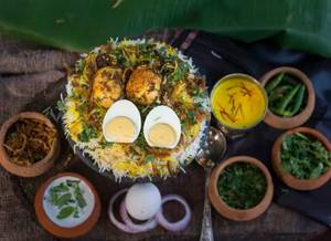 Egg Dum Pukht Maratha Biryani