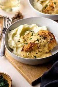 Mutton With Mashed Potato/sweet Potato