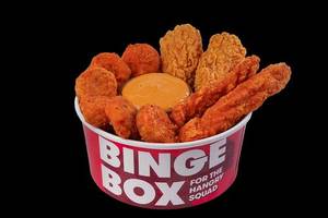 Binge Box -Chicken wings(2) +Chicken Tenders(2) +Chicken nuggets(6) +Dip