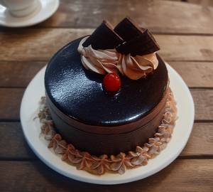 Eggless Belgian Chocolate Cake