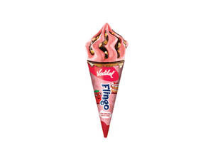 Strawberry Swirl Cake Flingo Cone - (120 Ml)