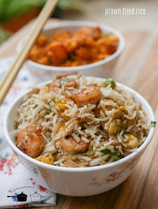 Prawns Manchurian Fried Rice