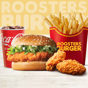 1xchicken Classic+1xfries+1xcoke250ml+2crispy Wings