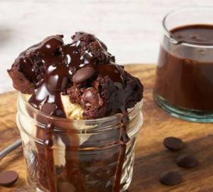 Beligaum Dark Chocolate Brownie Jar Sundae